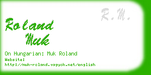 roland muk business card